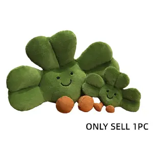Cute Expression Clover Plush Doll, Mini Soft Adorable Stuffed Cuddly Gift Toy Pillow in Various Sizes, Perfect Gift for Girlfriend on Valentine's Day or Birthday