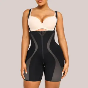 Double Compression Zipper Bodysuit Shapewear| Adjustable Straps, Tummy Control & Butt Lifter