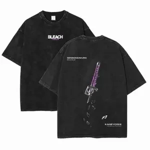 Bleach - Byakuya Streetwear Shirt, Japanese Anim3 T-Shirt, Unisex Anim3 T-Shirt Cotton, Streetwear Man Top Fabric Menswear，Anim3 fans, Bleach anim3 merchandise Y