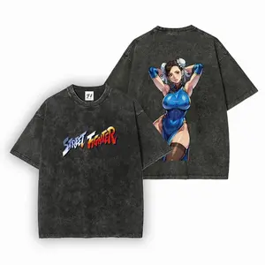 Chun-Li in the Street Fighter series of games Short Sleeve Cotton Unisex Retro Tee S