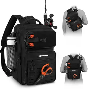 KastKing BlowBak Tactical Fishing Sling Bag with 2 Hyperseal Tackle Boxes | Compact Waterproof Storage Backpack | Lightweight Outdoor Gear for Fishing, Hiking & Camping | SummerVibes Edition