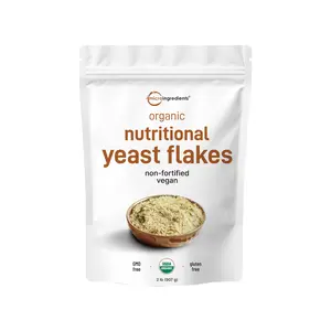 Micro Ingredients Organic Non-Fortified Nutritional Yeast Flakes - Pure & Powdered Micro Ingredients Organic Non-Fortified Nutritional Yeast Flakes - Pure & Powdered