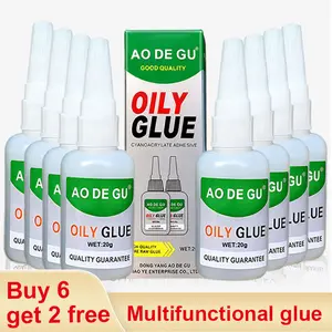 [4/8/12PCS] AO DE GU Oily Super Glue, High-Strength Universal Instant Adhesive for Metal Wood & Plastic, Waterproof Fast Repair Kit for Home DIY & Handymen Multifunctional Durable