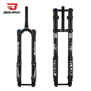 BOLANY Eectric Bicycle Air Suspension 15*150mm Damping Fork 160MM Thru Axle Inverted Fork Shoulder Tapered Rebound Adjustable