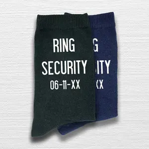 Personalized Ring Security Wedding Socks for the Ring Bearer
