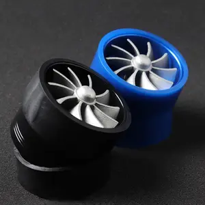 Turbocharge Power Modified Fan,Single Sided Car Air Intake Turbo Gas Fuel Oil Saver Fan Modification Accessories
