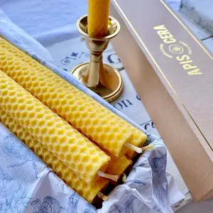 Lucienne - Hand rolled Beeswax Candles