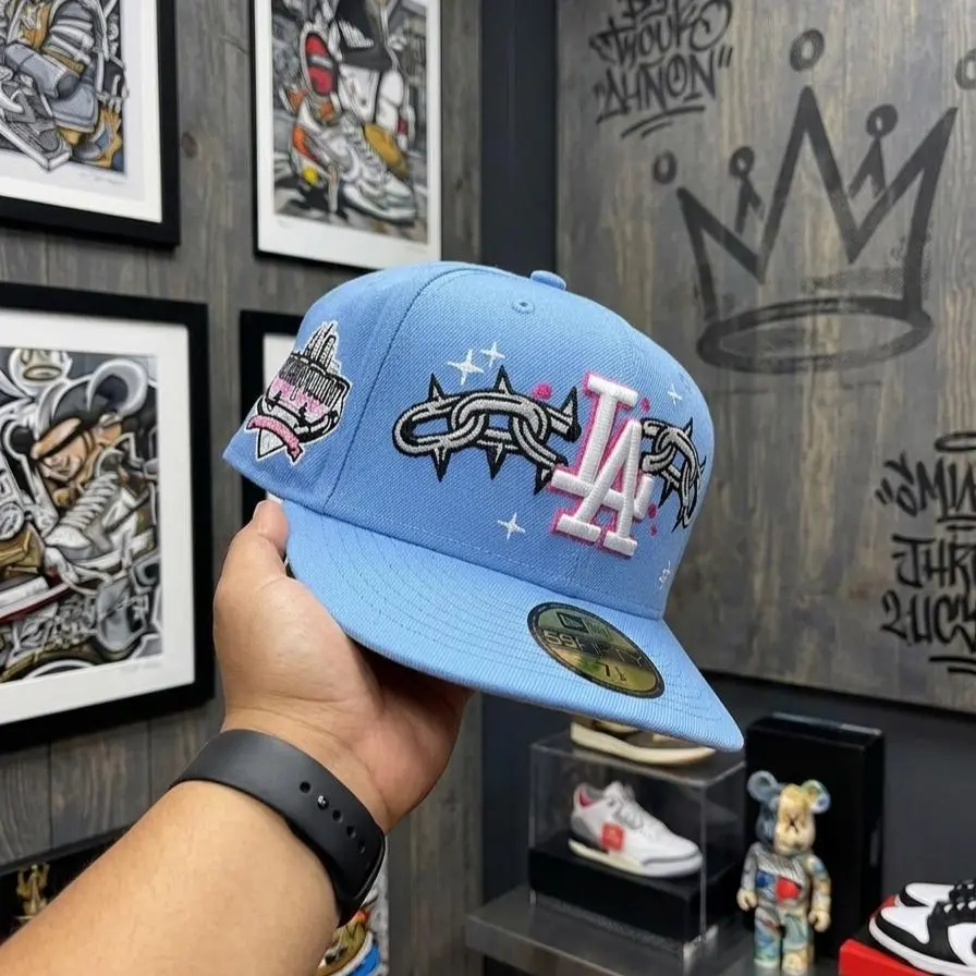 New Era Los Angeles Dodgers Blue 9FORTY Fitted Cap Premium Embroidered Baseball Hat for Men & Women