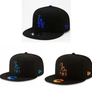 New Era MLB Snapback Hat Collection – NY LA Yankees Atlanta Braves St Louis Cardinals Caps, Adjustable Flat Brim Baseball Hats, Classic Black Red Colorways, Streetwear Gorras Style, Unisex Urban Fashion Headwear