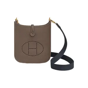 Hermes Evelyne 16 Crossbody Bag in Clemence Leather with Gold Hardware for Women