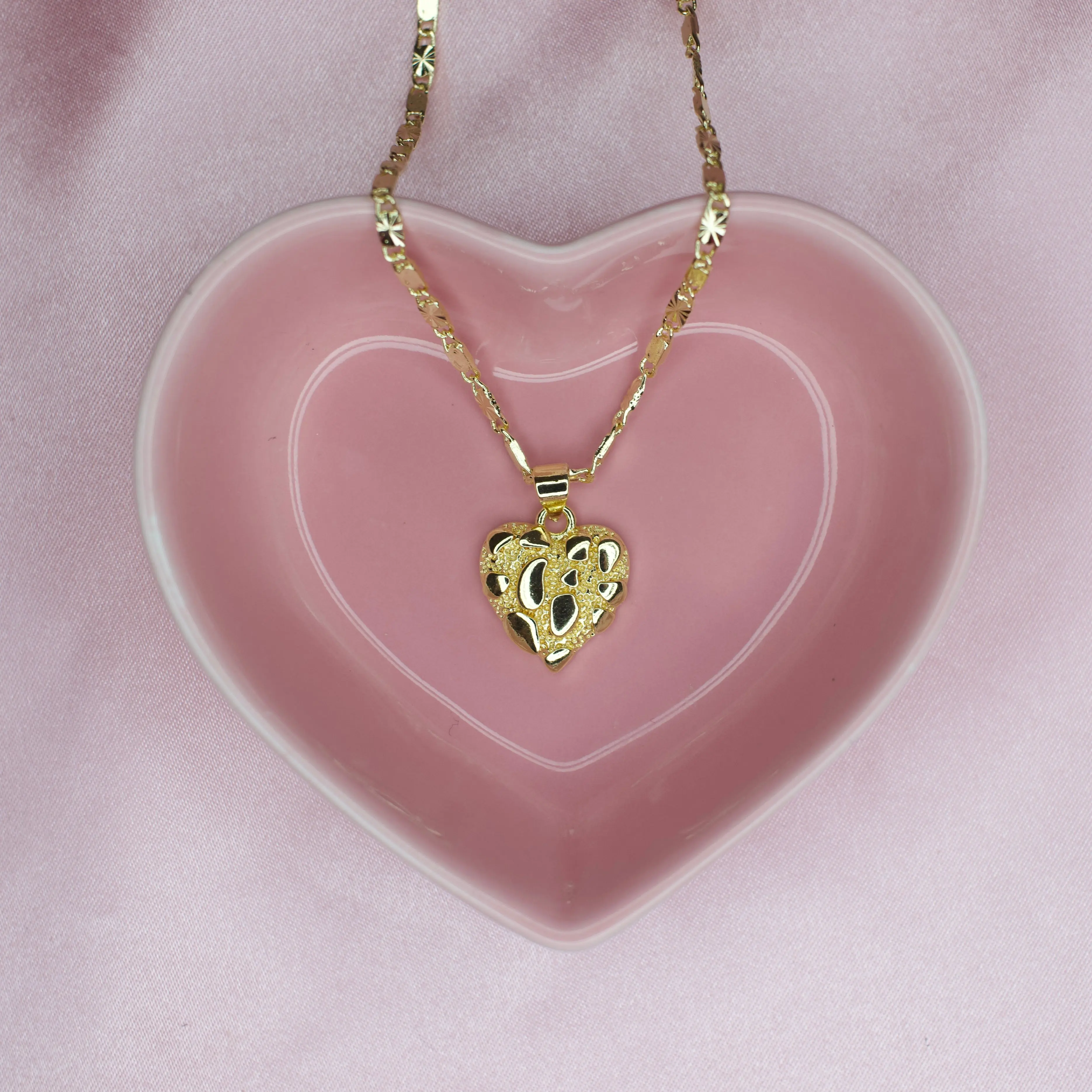 Heart Nugget Necklace.(Small)