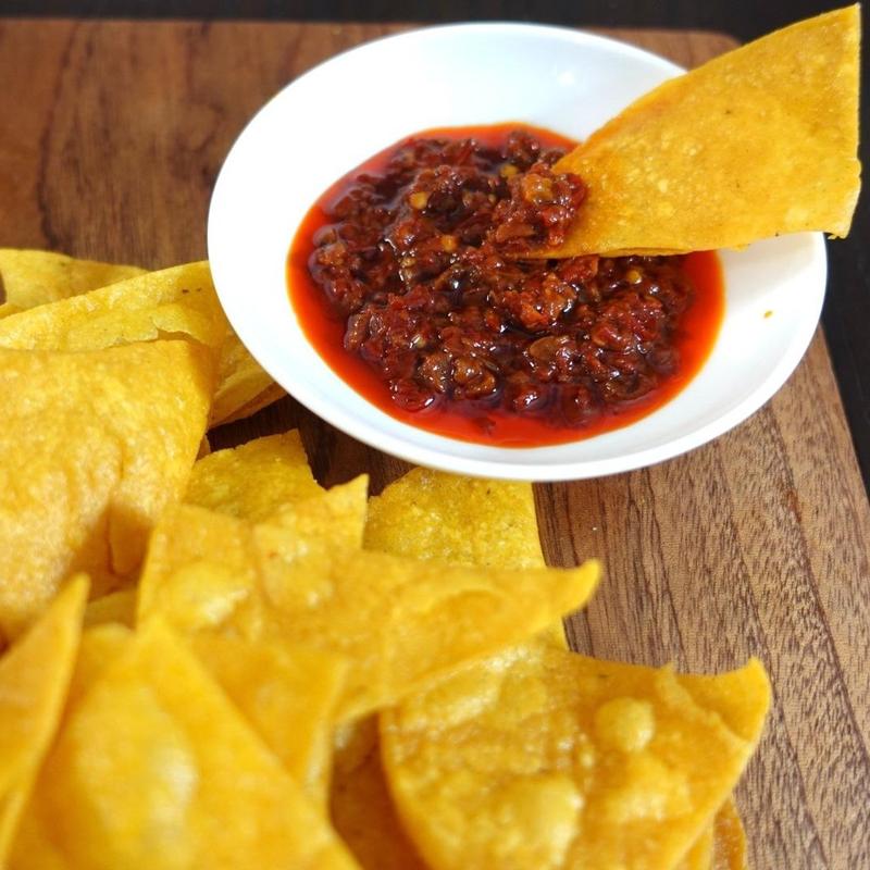 Good Luck Hot Sauce - Mushroom & Fresh Pepper Flavor | 6 Cans Box | 2.8 oz Each | Vegan Chili Dip | Mild Heat | Perfect for Tacos & Hummus Dips | Premium Ingredients | Mixed Flavors