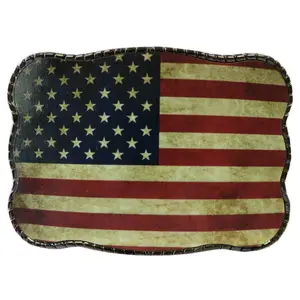 American Flag Wallet Buckle: Our best seller! Securely holds up to 5 cards. Patriotic style & function in one.