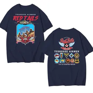 Tuskegee Airmen T-shirt, Tuskegee Airmen Red Tails Graphic on Short-Sleeve Unisex T-Shirt, Black History T-shirt, Graphic Tee