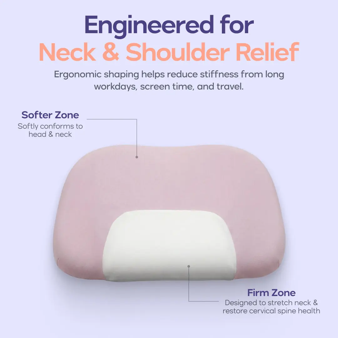Mellow Sleep | Mellow Halo Pillow Ergonomic Cervical Extra Neck Support Pillow