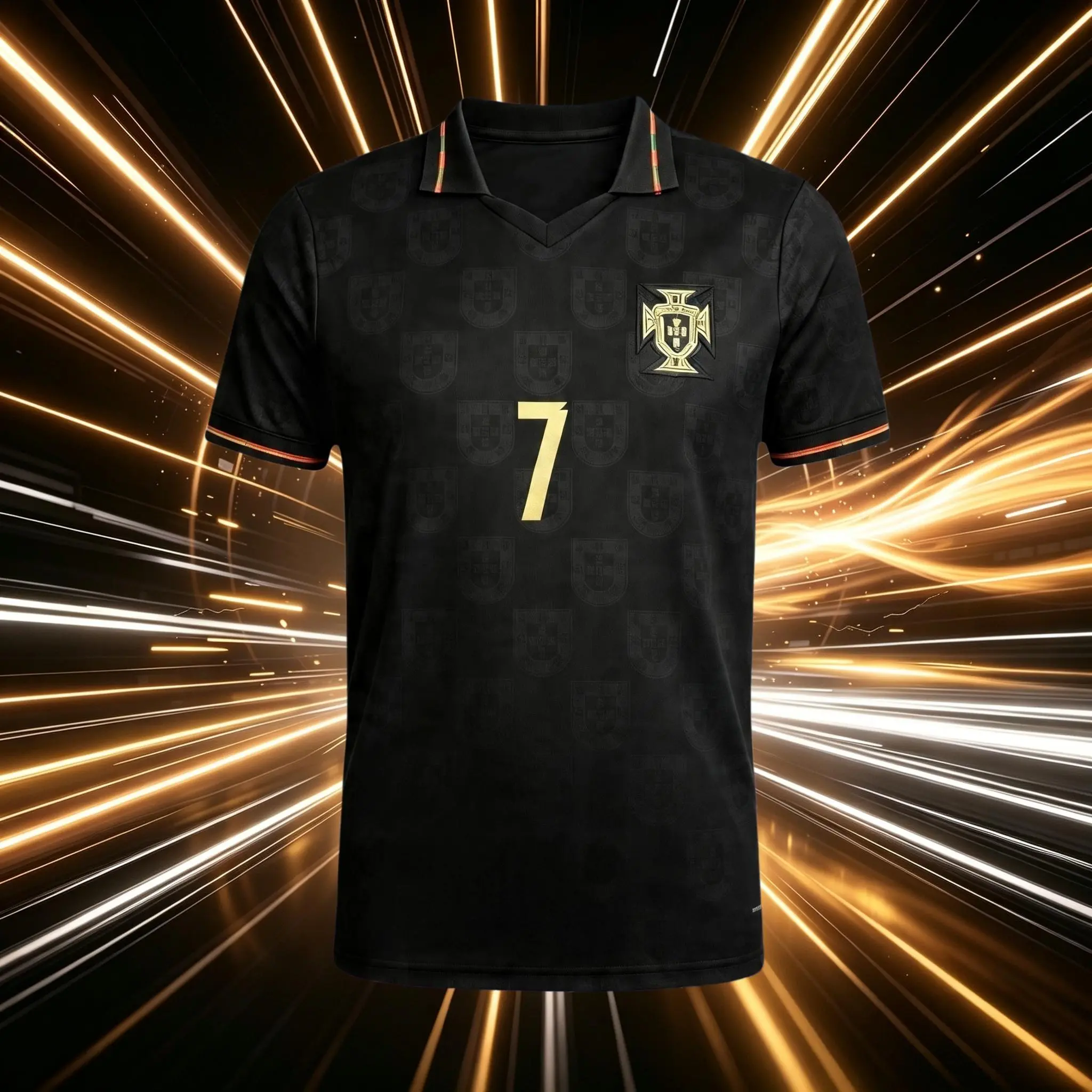 2026 Portugal Home And Away Red Green Black 7# Cristiano Ronaldo Short Sleeve Soccer Jersey Fans Version