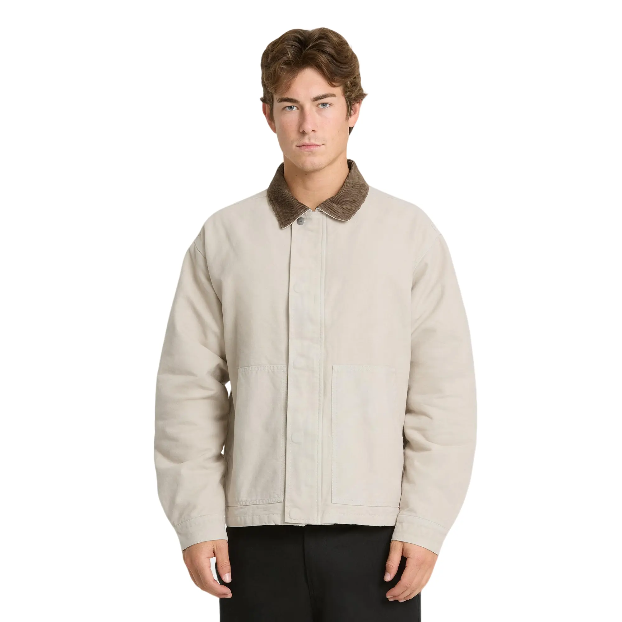 Quiksilver | Engine Bay Jacket | Men's 100% Cotton Breathable | Travel Menswear Coats
