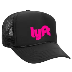 Ride in Style: Lyft Black Trucker Snapback Hat