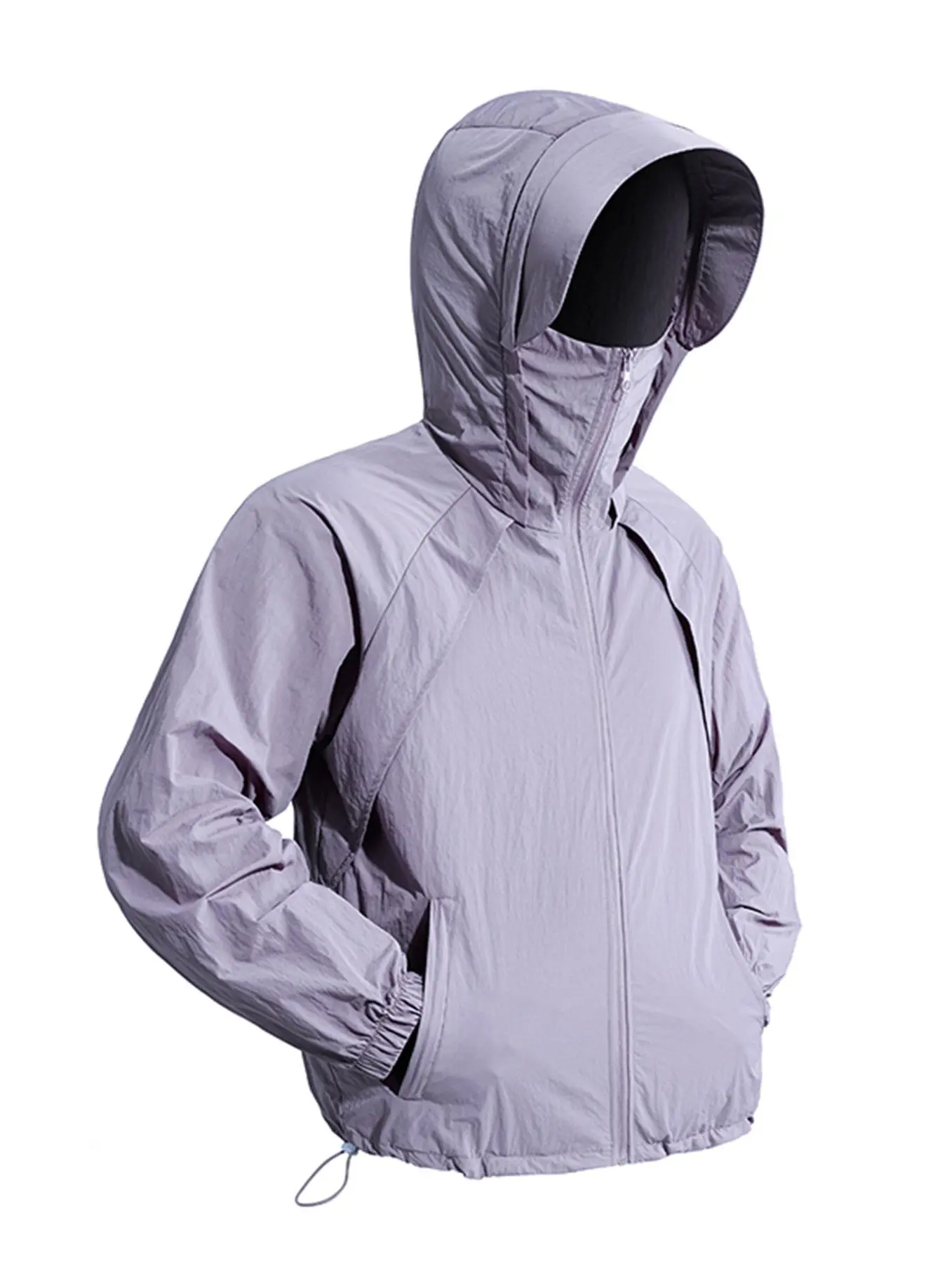 Men's Detachable Hooded Jacket, Breathable Sun Protection Vest, Lightweight Outdoor Coat, Outdoor Sports Outerwear, Suitable for Various Activities, Sporty