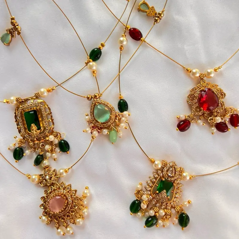 Invisible Necklaces for Nepali-Indian Party Wear and Daily Wear