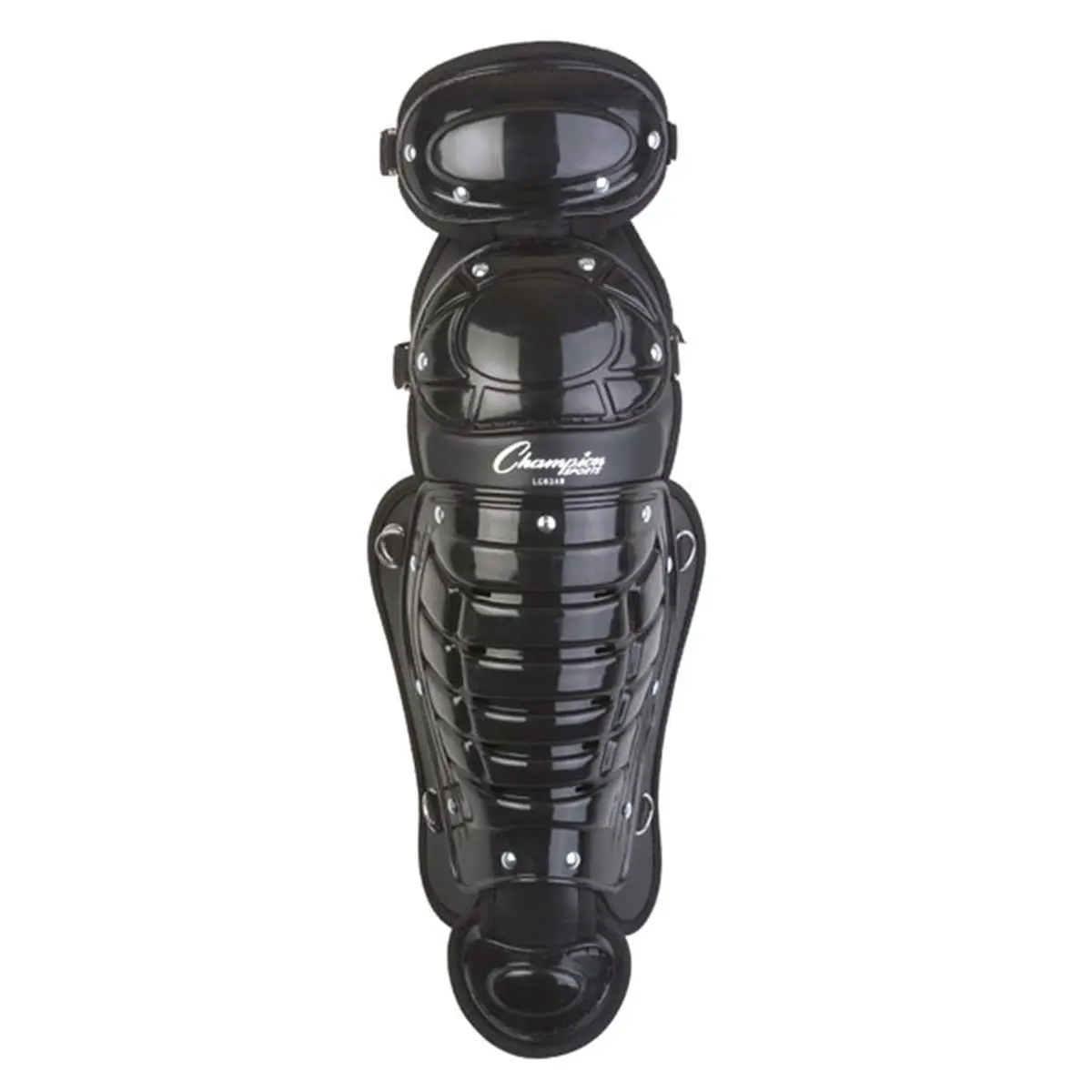 Champion Sports LG83AWBK 13 in. Double Knee Shinguard with Wings, Black