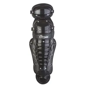 Champion Sports  13 in. Double Knee Shinguard with Wings, Black