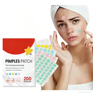 Facial Hydrocolloid Pimple Patches (200 Count) - Invisible Acne Spot Stickers for Whiteheads, Blemishes, Acne Repair, Skin Repair, Smoothing, Ultra-Thin Overnight Gentle Skincare for All Skin Types