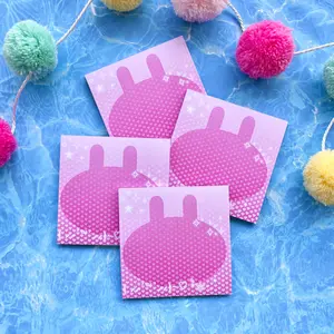 Cyber Bunny Square Memo Pad
