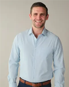 Range Shirt – Pale Blue Men’s Button-Up Shirt, Versatile Smart Casual Dress Shirt, Lightweight Everyday Top for Work, Travel, Office & Weekend Wear