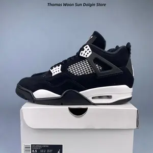 White Thunder Fashionable Classic sports shoes Outdoor running shoes Comfortable basketball shoes