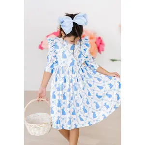 Hop 'til You Drop Ruffle Twirl Dress