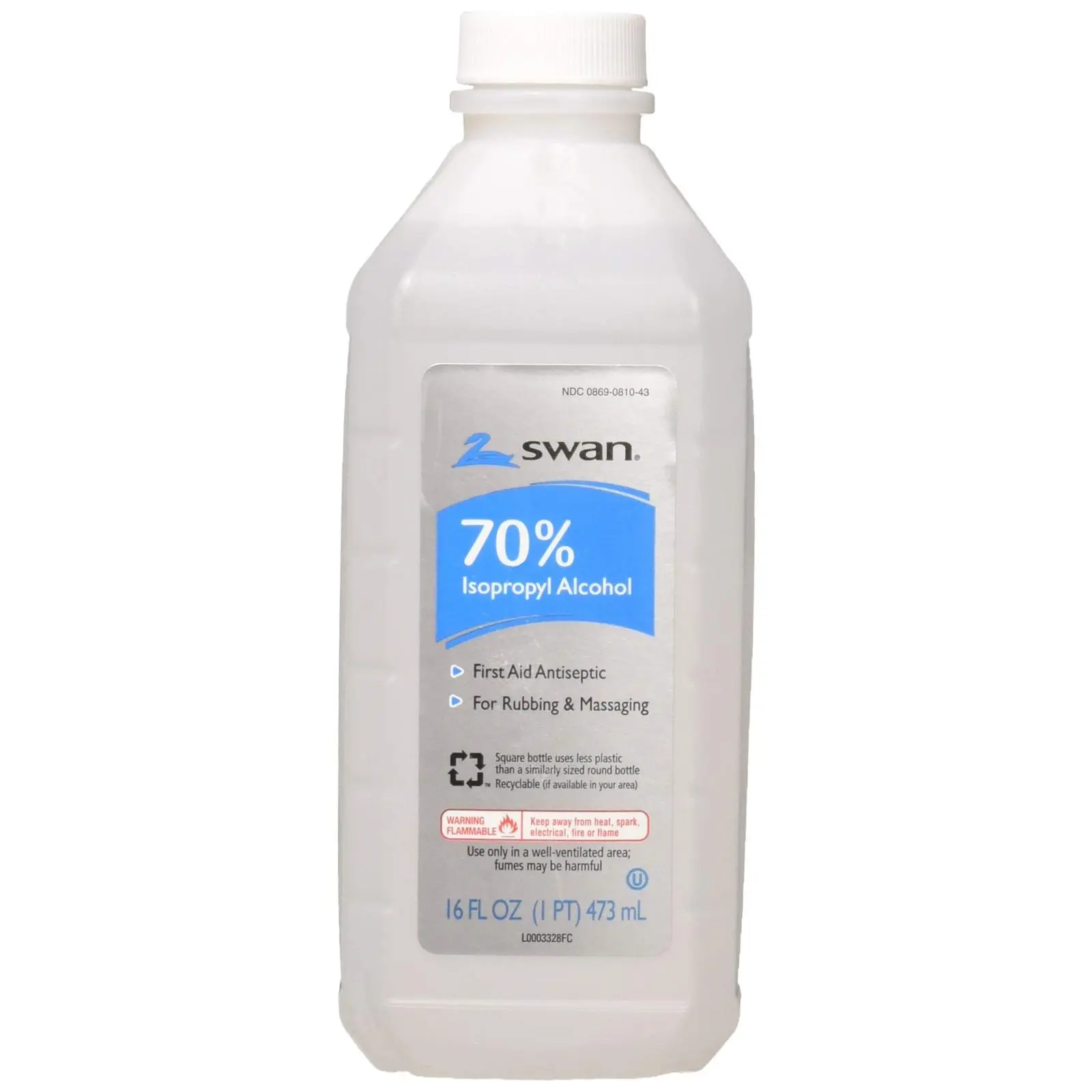 Swan Isoprophyl Alcohol, 70% 16 oz (Pack of 11)