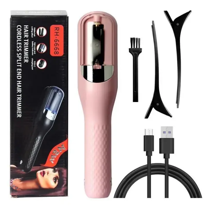 Automatic Electric Hair Clipper, Multifunctional Type-c Rechargeable Hair Split End Clipper, Split End Trimmer, Portable Wireless Hair Trimmer, Hair Care Tool for Gift