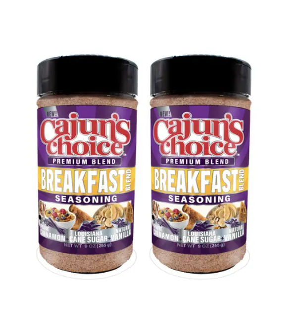 Breakfast Blend Seasoning Duo Pack by Cajun's Choice - 9 oz.