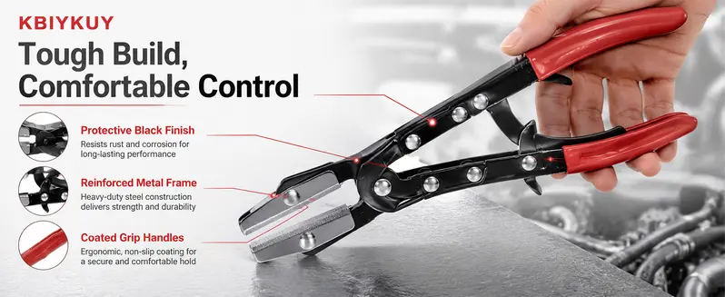 Upgrade Ratchet Hose Pinch Off Pliers - Tool Upgrade with Metal Jaws, Locking Clamp - Multi-Size 8in/10in/12in Hand Tools for Automotive Users’ Radiator, Coolant Lines Upgrade Ratchet Hose Pinch Off Pliers - Tool Upgrade with Metal Jaws, Locking Clamp - Multi-Size 8in/10in/12in Hand Tools for Automotive Users’ Radiator, Coolant Lines