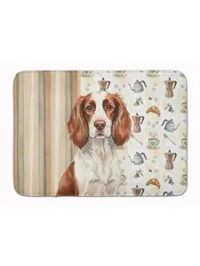Carolines Treasures WDK7433RUG 19 x 27 in. Liver & White English Springer Spaniel Coffee Bar Memory Foam Kitchen Mat