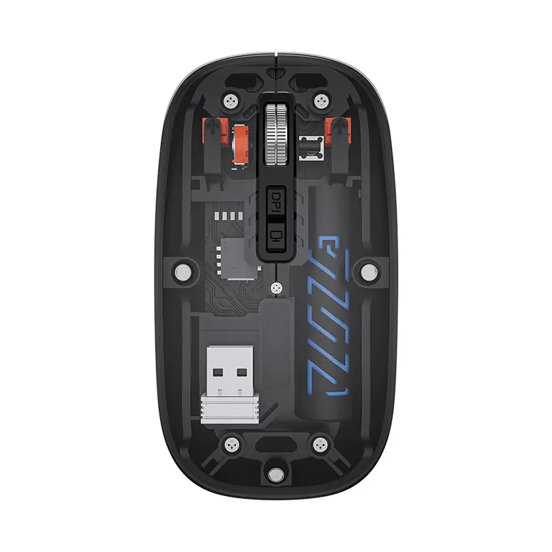 Wireless Transparent Mouse Bluetooth 2.4G Suitable for Mobile Phones Apple Xiaomi Dual-Mode Laser Silent Small Mouse