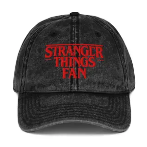Stranger Things Fan Embroidered – Vintage Cotton Twill Cap