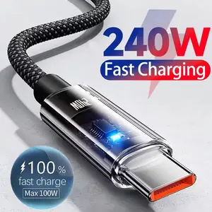 Cable USB-C 240W Carga Súper Rápida 2M | Ultra Resistente