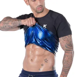 Men's thermal sauna T-shirt, suitable for gym sportswear, sportswear, sports sportswear, and fitness tops, featuring a supportive tight fitting design and sweat increasing designRAIMENTRY