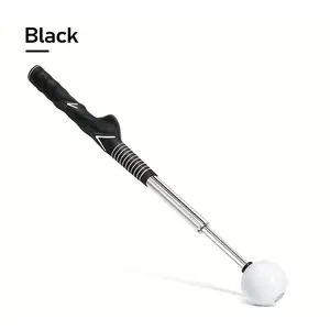 Retractable Golf Swing Trainer with Instant Click Sound Feedback Pro-Level Training Aid for Indoor Outdoor Practice Golf Grip Trainer to Improve Swing Consistency & Accuracy