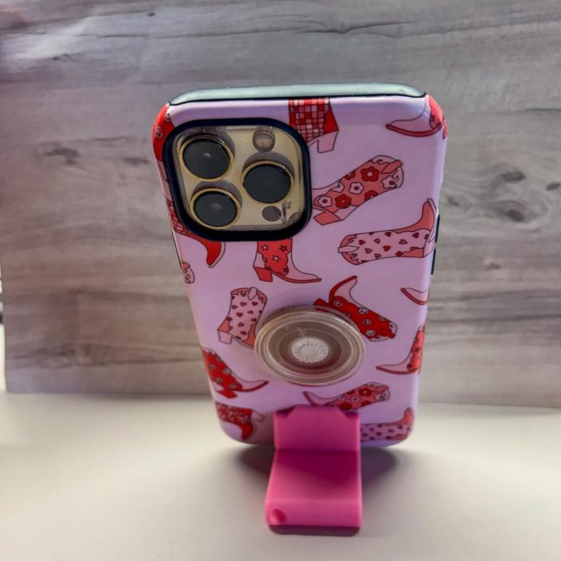 Lilyasterdesigns Phone Stand Keychain Universal Holder for iPhones Androids iPad Mini Kindle Lightweight Compact Fun Colors