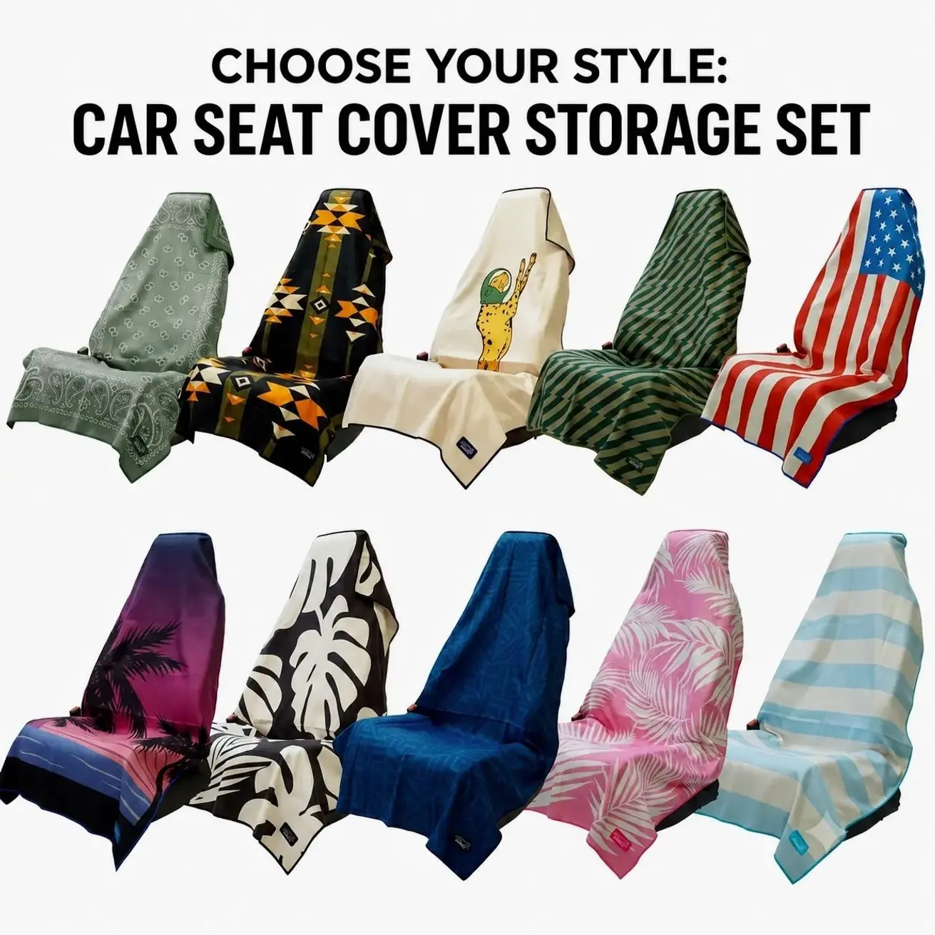 Performance Microfiber Sports Towel 2026/2027 – Full-Sized Quick-Drying Car Seat Cover Towel for Running, Gym & Outdoor Sports