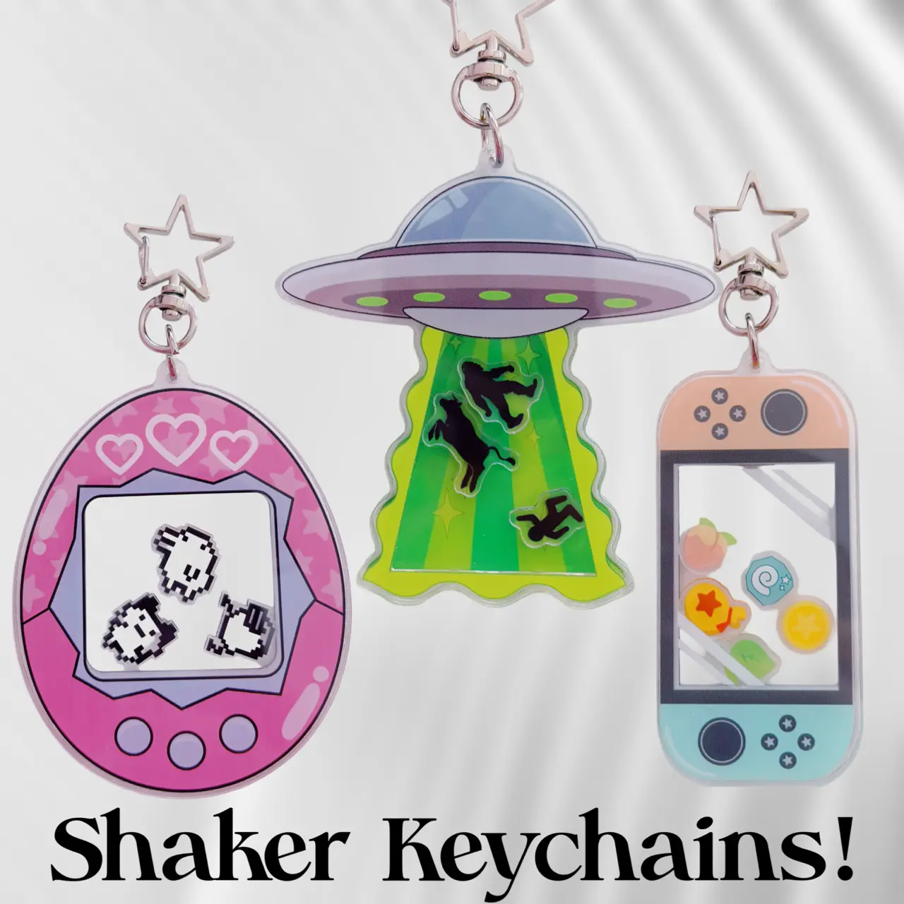 Satisfying Shaker Keychains and Bag Charms Satisfying Shaker Keychains and Bag Charms