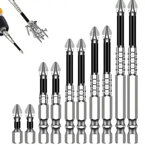 K5 Impact-Resistant And Non-Slip Bit, Impact Driver Bit Set，Universal Anti Slip Ph2 Impact Driver Bit Set, High-Magnetic Screwdriver Lifesparking Drill Bits tile drillbit set
