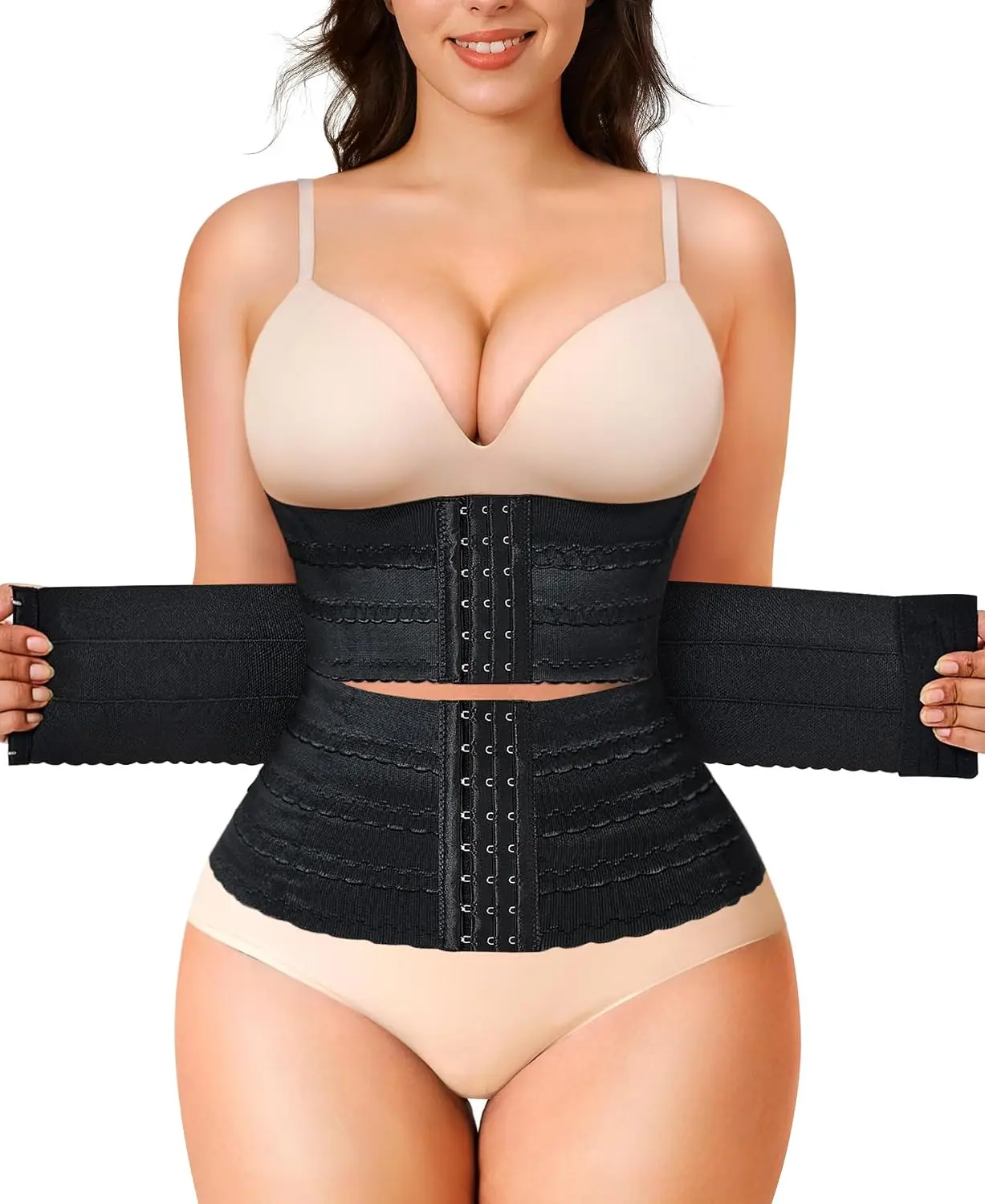 Waist Trainer for Corset Shapewear Segmented Waist Cincher Faja Body Shaper