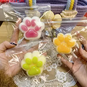 2026 Easter Gift Cute Paw Squishy Toy - Soft Stress Relief Fidget Toy for Kids & Adults, Portable Size, Durable Material, Desk Decor