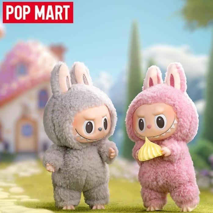 Labubu V1 THE MONSTERS Macaron Colors Vinyl Plush Blind Box Keychain - 100% Genuine Collectible, Fluffy Stuffed Keychain Charm, Key Holder