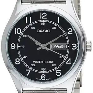 Casio MTP-V006D-1B2UDF Men's Watch, Stainless Steel Band, Quartz Movement