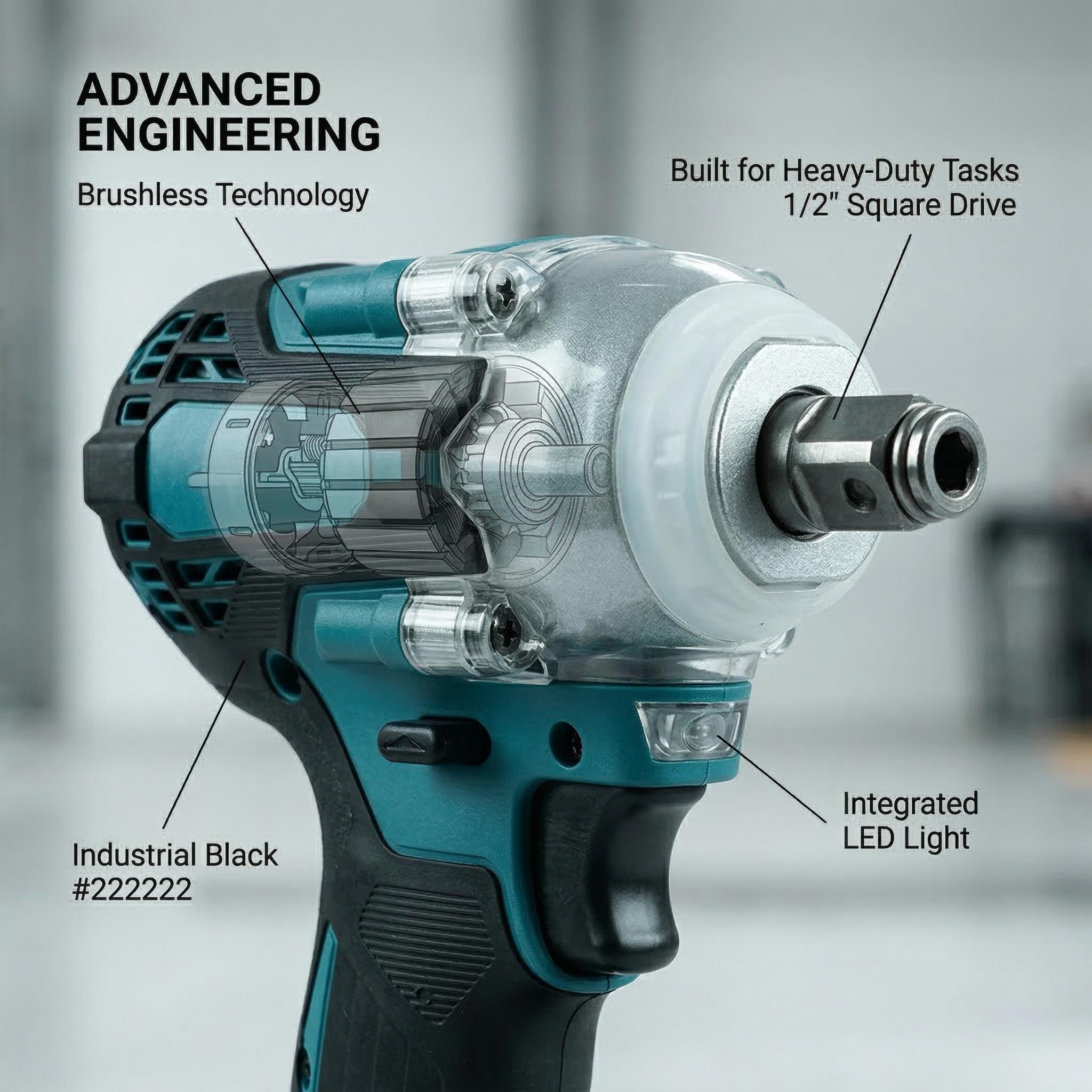 Makita DTW300 18V Cordless Impact Wrench Kit Includes Battery  For Automotive And Workshop Use power  torque brushless impact wrench powertools wood plastic durable tool rapid charger